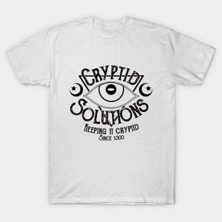 Cryptid Solutions (WHITE) T-Shirt